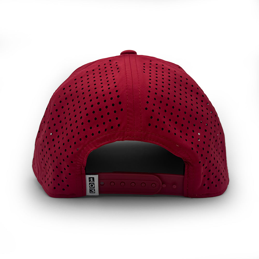 Iowa State PVC Patch Rope Hat, Cardinal