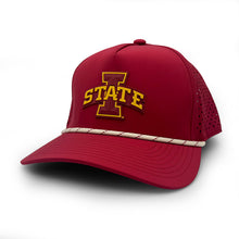 Iowa State PVC Patch Rope Hat, Cardinal