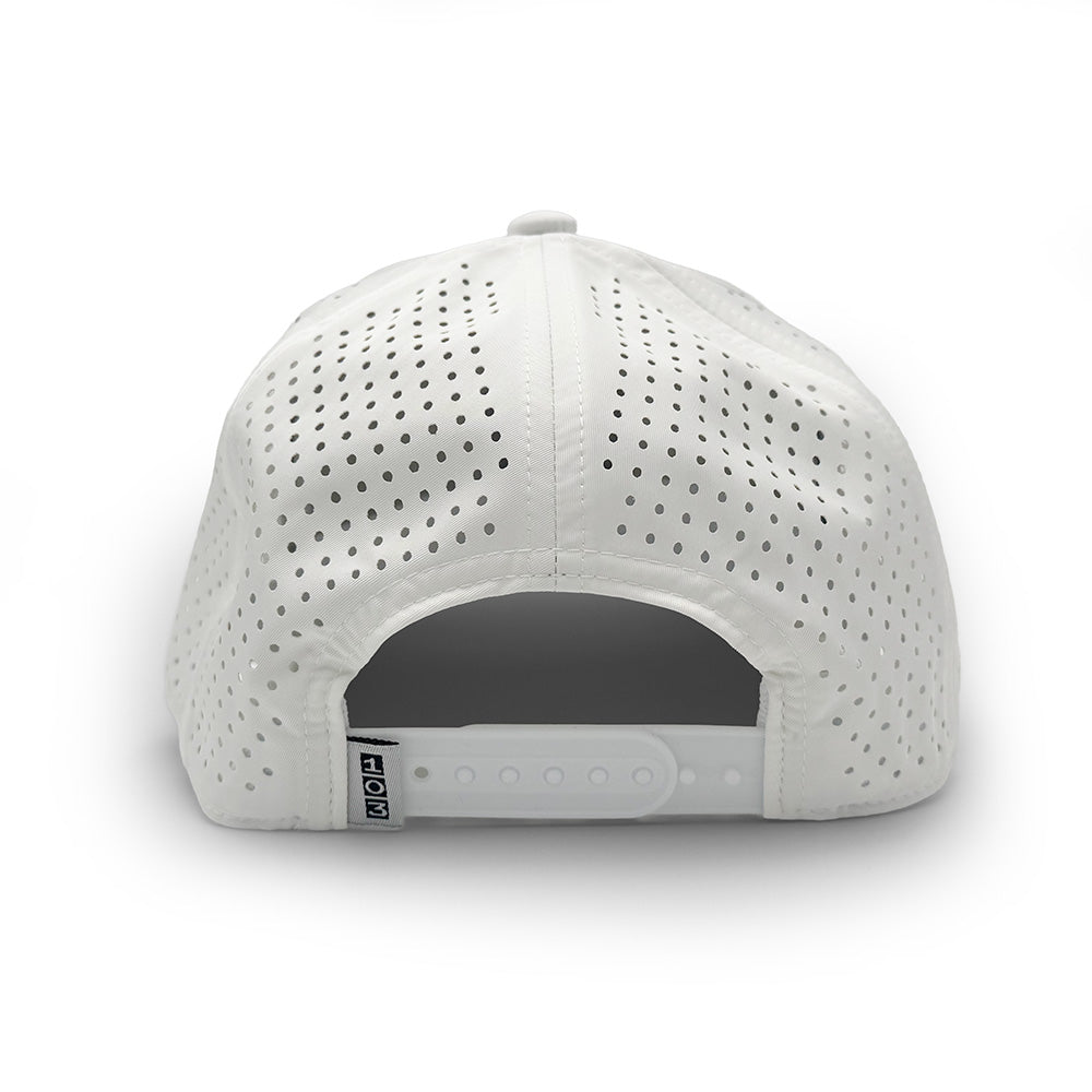 Iowa State PVC Patch Rope Hat, White