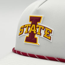 Iowa State PVC Patch Rope Hat, White