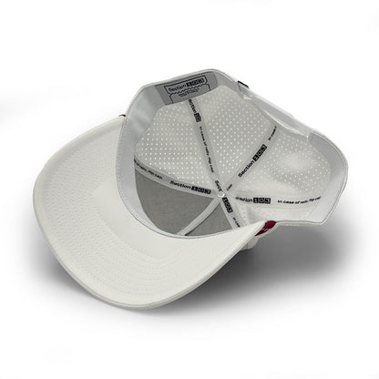 Iowa State PVC Patch Rope Hat, White