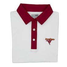 Iowa State Vintage Tornado Logo Contrast Collar Performance Polo