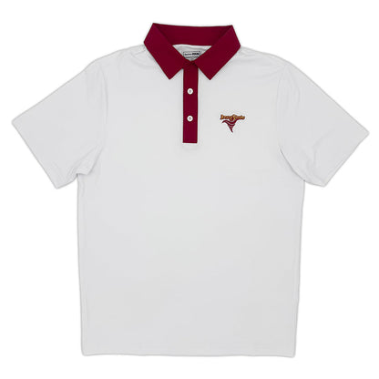 Iowa State Vintage Tornado Logo Contrast Collar Performance Polo