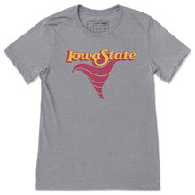Iowa State Vintage Tornado Logo T-Shirt, Gray