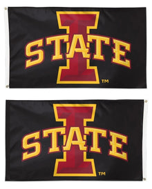 Iowa State 2 Sided Black 3x5 Flag