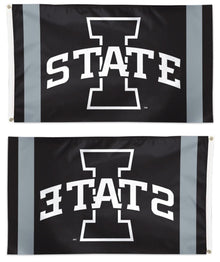 Iowa State Cyclones Flag 3x5 Black White