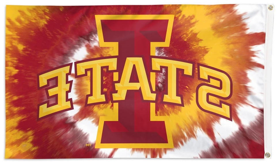 Iowa State Cyclones Flag 3x5 Tie Dye Peace