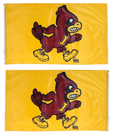 Iowa State Cyclones Flag 3x5 Vintage Cy Gold 2 Sided