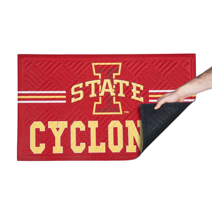 Iowa State Cyclones Floor Mat Embossed Cross Hatch