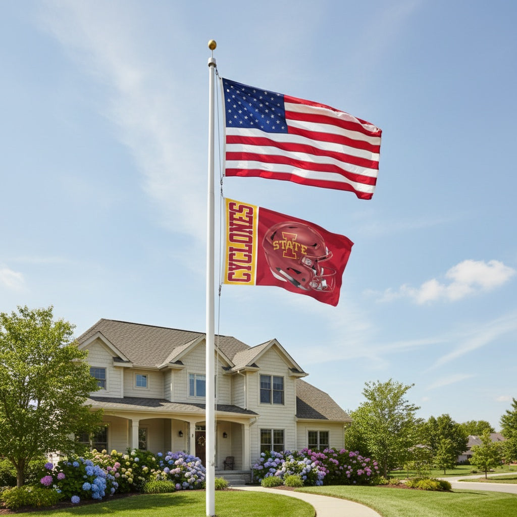 Iowa State Flag 3x5 Cyclones Helmet