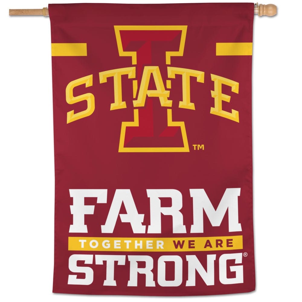 Iowa State Flag Farm Strong House Banner
