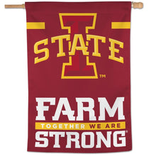 Iowa State Flag Farm Strong House Banner