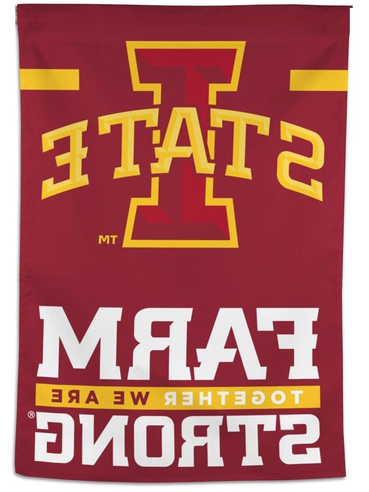 Iowa State Flag Farm Strong House Banner