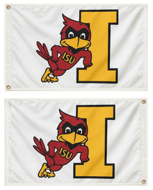 Iowa State Leaning Cy 2 Sided Flag 3x5