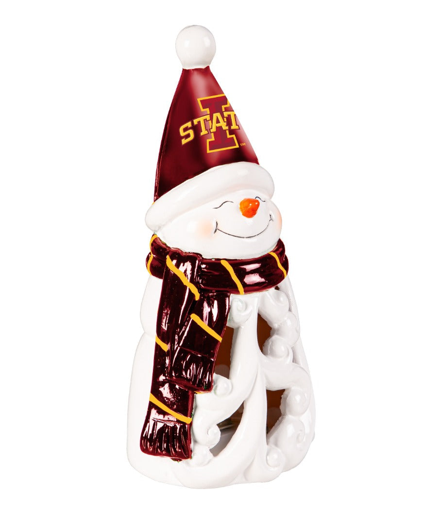 Iowa State Snowman LED Statuary 8 Inches Tall