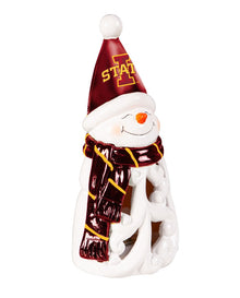 Iowa State Snowman LED Statuary 8 Inches Tall