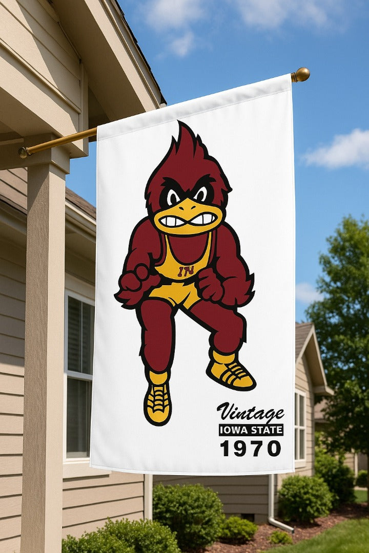 Iowa State Wrestling 2 Sided Banner