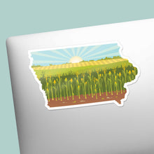Iowa Corn Bumper Sticker - Cute Midwest Farm Decal