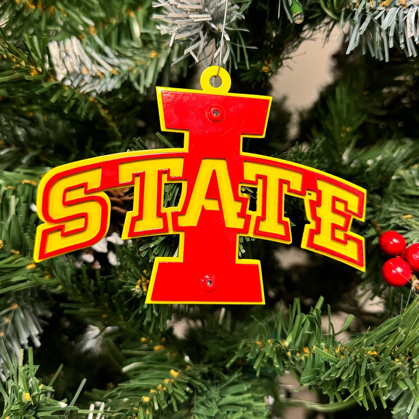 Iowa State "I" with "State" Ornament/Magnet