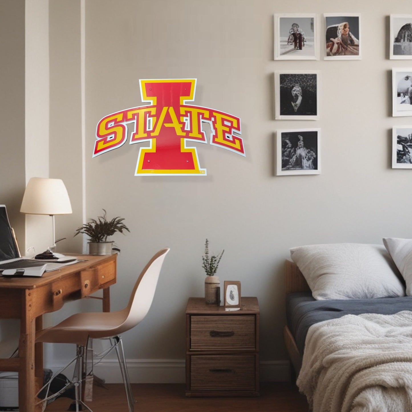 Iowa State "I" with "State" Dorm Room Size
