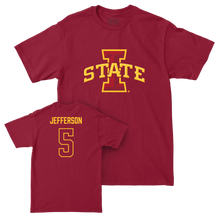 Iowa State Men's Basketball Cardinal Legacy Tee - Joshua Jefferson | #5