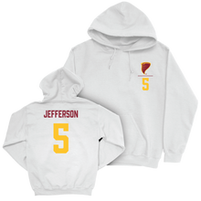 Iowa State Men's Basketball White Logo Hoodie - Joshua Jefferson | #5