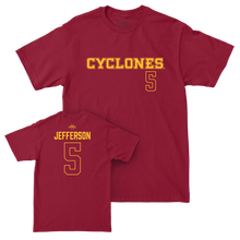 Iowa State Men's Basketball Cardinal Sideline Tee - Joshua Jefferson | #5