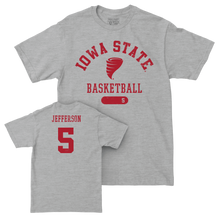 Iowa State Men's Basketball Sport Grey Varsity Tee - Joshua Jefferson | #5