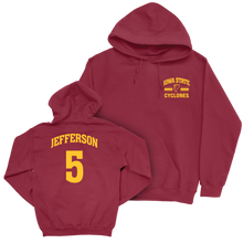 Iowa State Men's Basketball Cardinal Victory Hoodie - Joshua Jefferson | #5