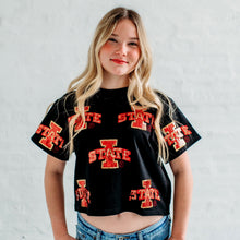 Iowa State Full Coverage Sequin Tee