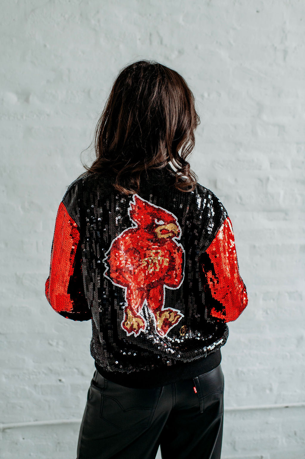 Iowa State Sequin Bomber Jacket
