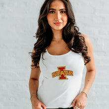 Iowa State Sequin Ribbed Tank