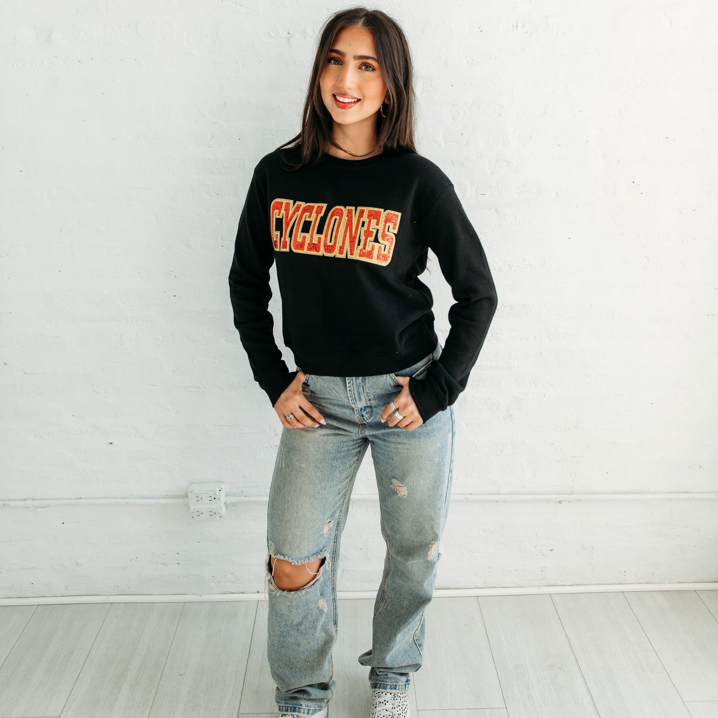 Iowa State Cyclones Sequin Crewneck