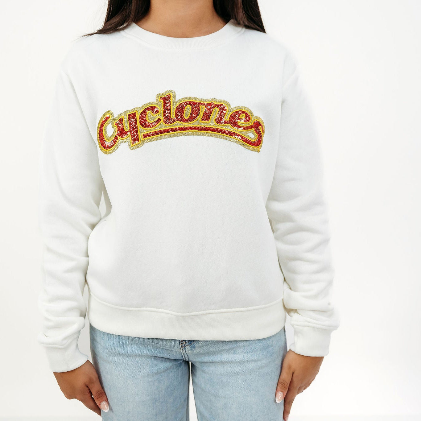 Iowa State Cyclones Hybrid Sequin Crewneck