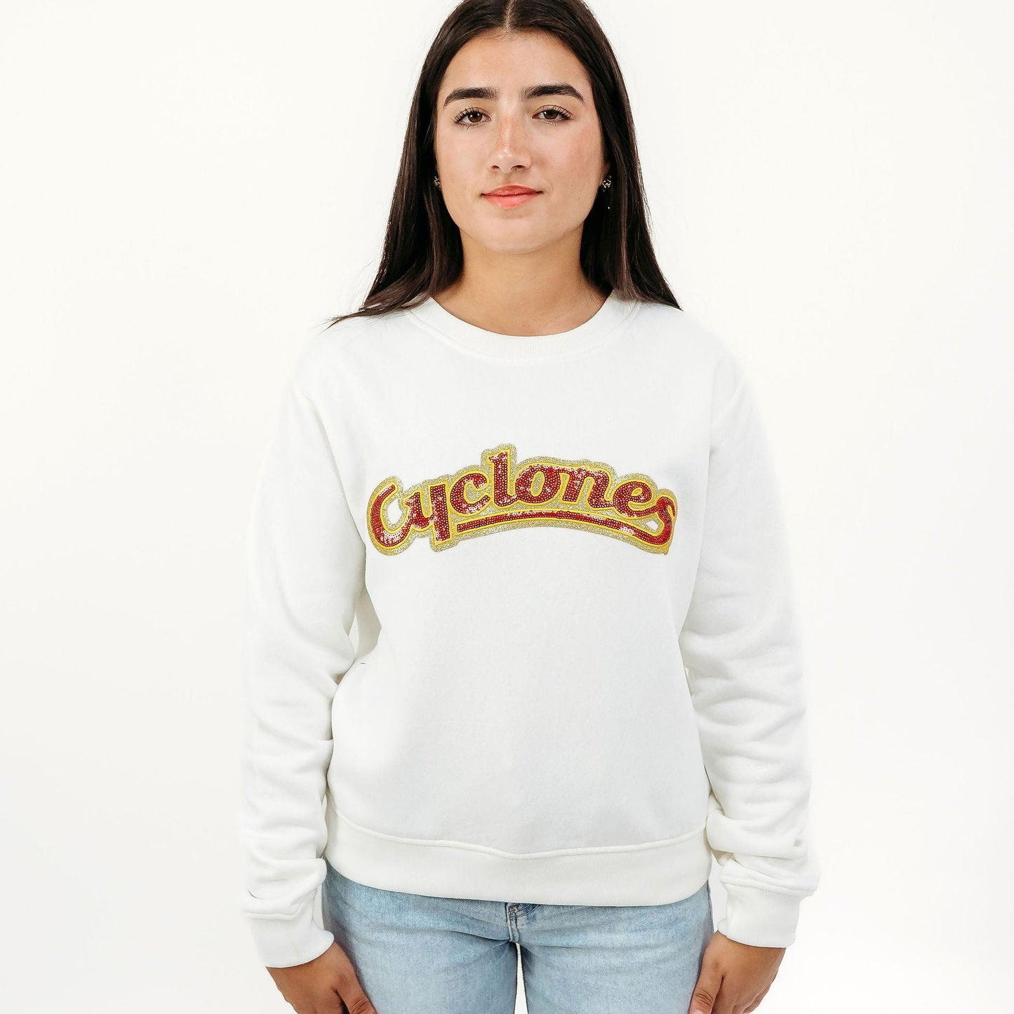Iowa State Cyclones Hybrid Sequin Crewneck