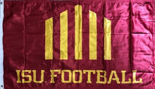 Jack Trice Logo 3x5 ISU Football 2 Sided Black