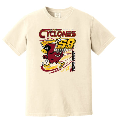 90s Racing Cy Comfort Colors Tee