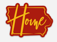 Iowa Home Cyclones Sticker - Red/Gold