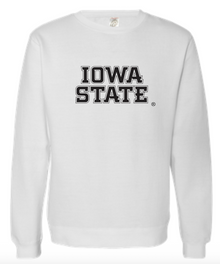 Iowa State Block Script - Midweight Crewneck Sweatshirt
