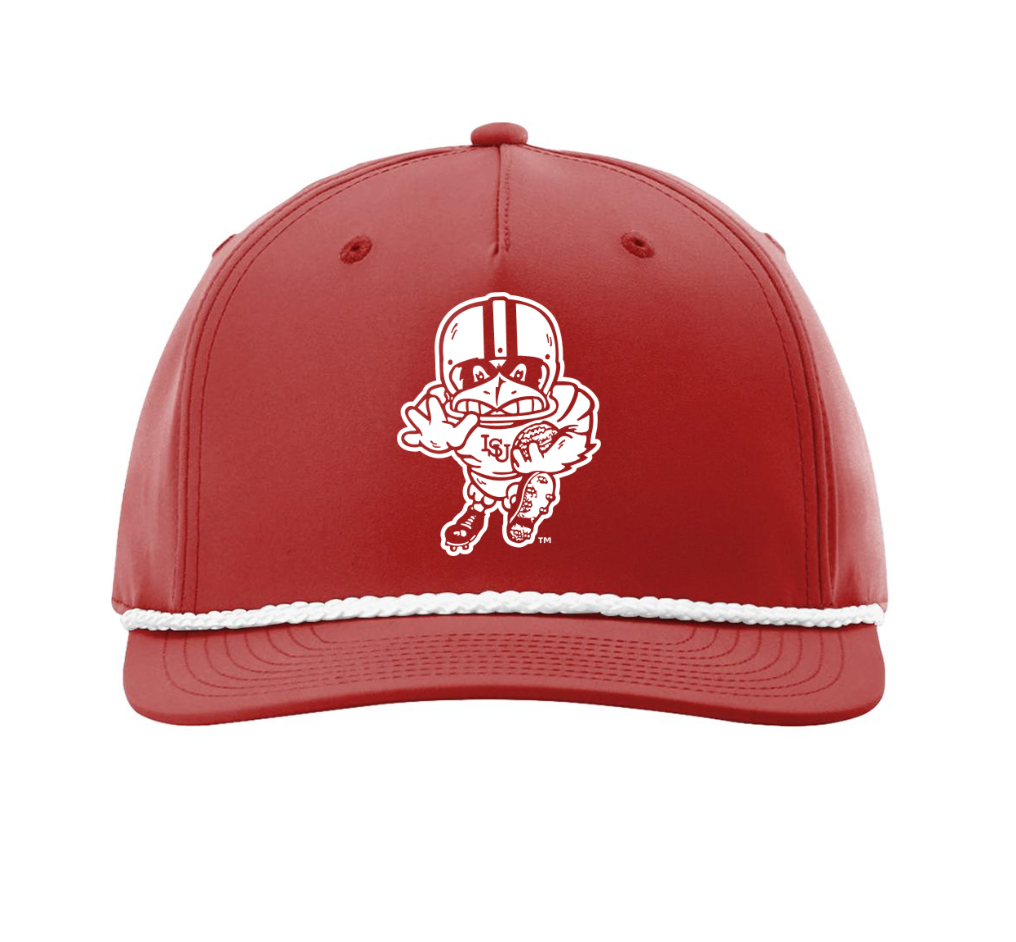 Vintage Football Cy Leather Patch Rope Hat