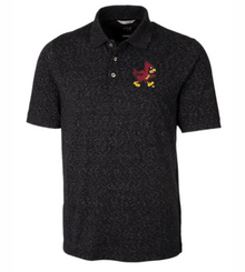 Walking Cy Cutter & Buck Tri-Blend Space Dye Mens Polo