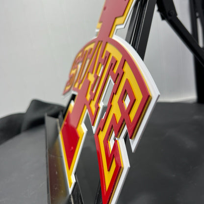 Iowa State "I" with "State" Dorm Room Size