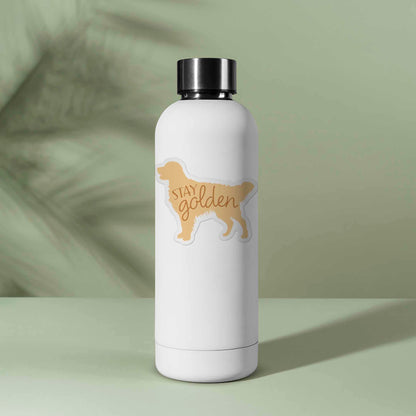 Stay Golden - Cute Golden Retriever Dog Sticker