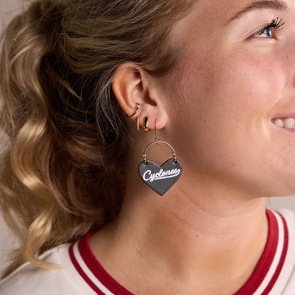 Black Iowa State University Cyclones Script Lover