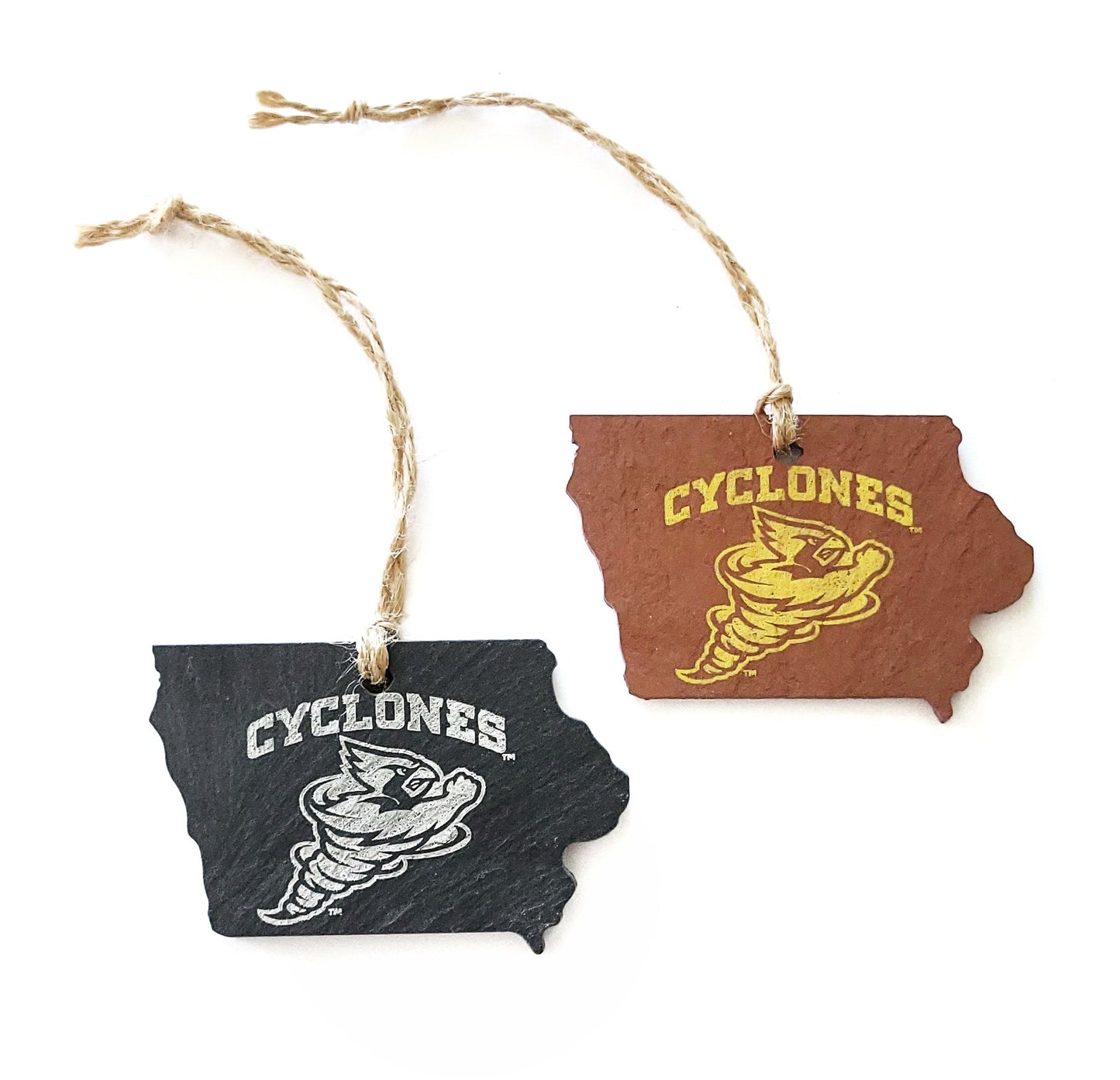 Iowa State Cyclones Cynado Slate Ornament