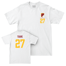 Iowa State Men's Basketball White Logo Comfort Colors Tee  - Killyan Toure