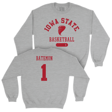 Iowa State Men's Basketball Sport Grey Varsity Crew  - Jamarion Batemon