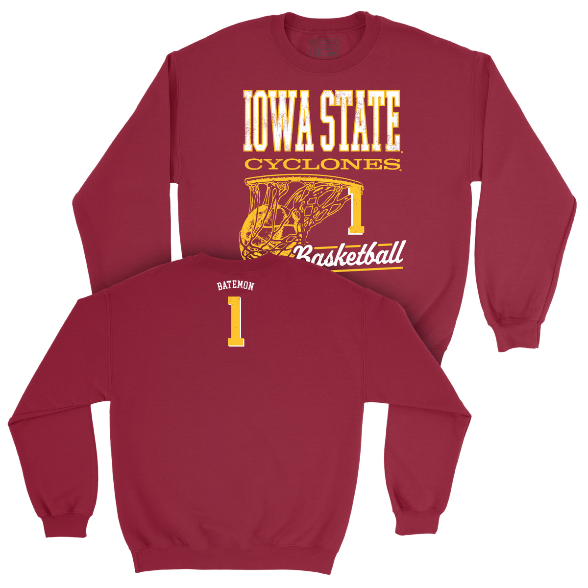 Iowa State Men's Basketball Crimson Hoops Crew   - Jamarion Batemon