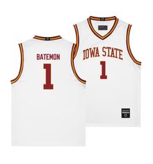 Iowa State Men's Basketball White Jersey  - Jamarion Batemon