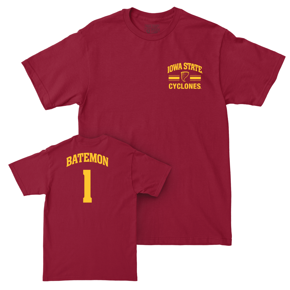 Iowa State Men's Basketball Cardinal Victory Tee  - Jamarion Batemon